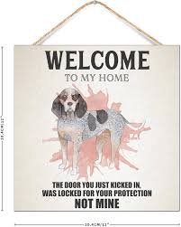 Znak Powitalny 'Welcome to My Home' dla Psów